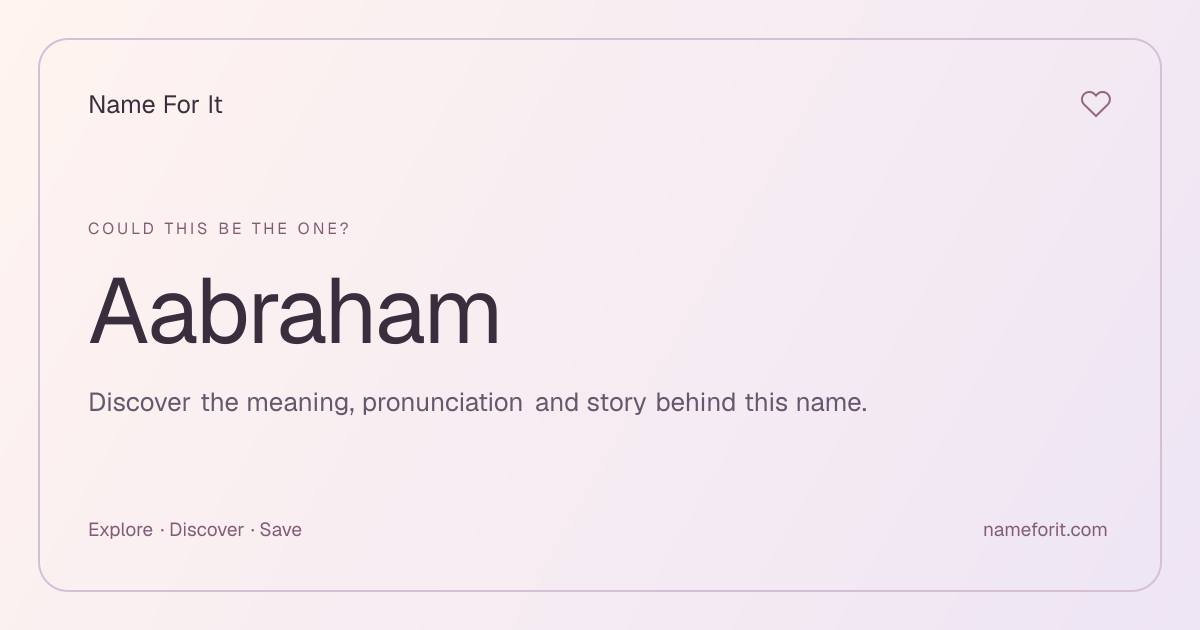 Share preview for Name For It