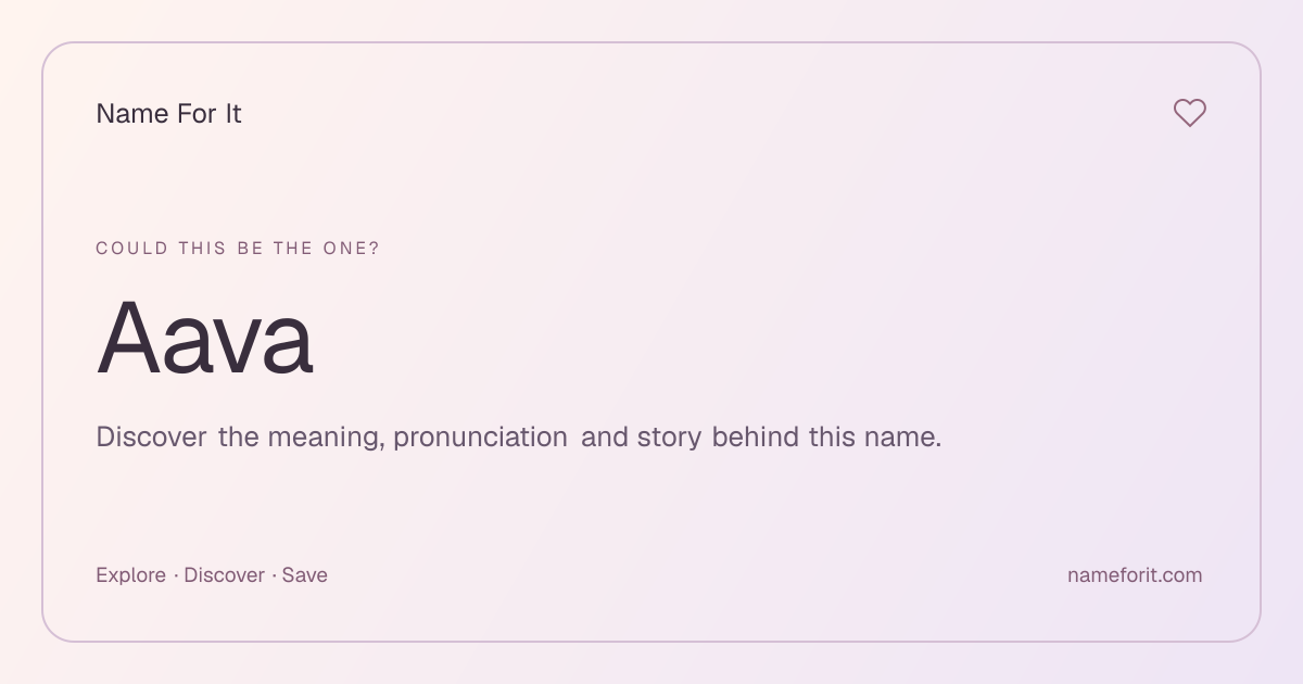Share preview for Name For It