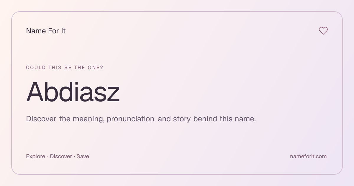 Share preview for Name For It