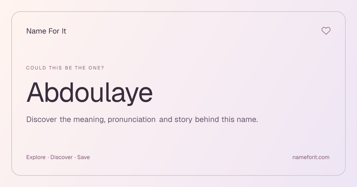 Share preview for Name For It