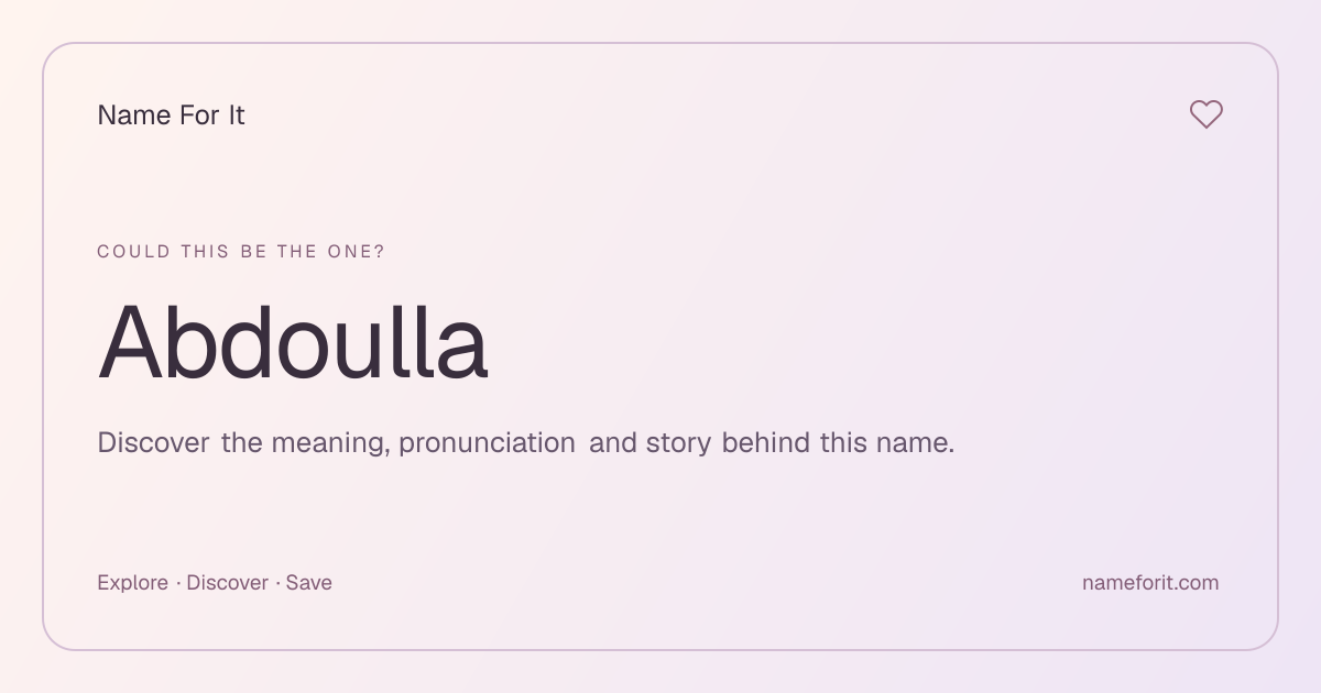 Share preview for Name For It