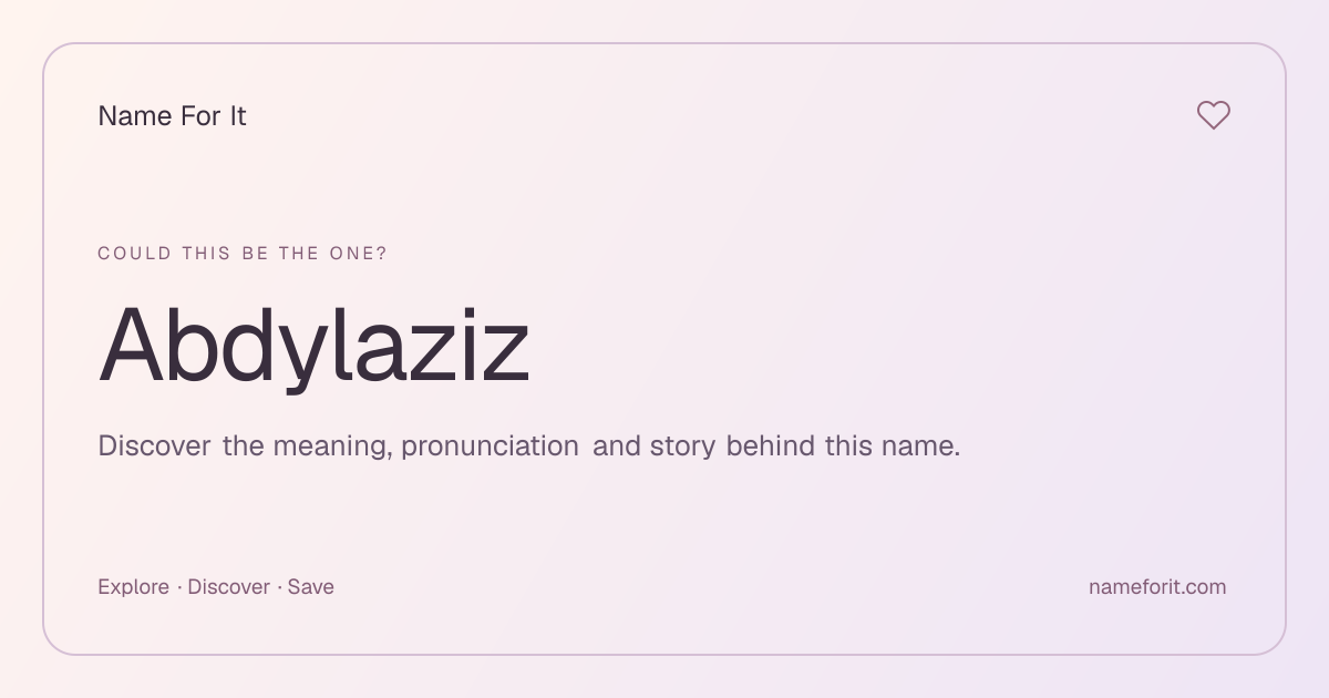 Share preview for Name For It