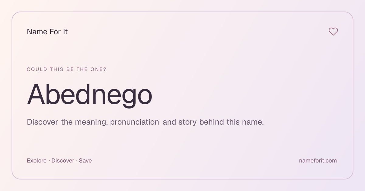 Share preview for Name For It