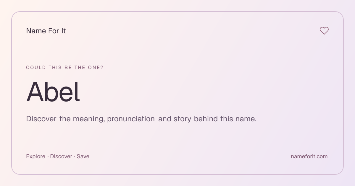 Share preview for Name For It