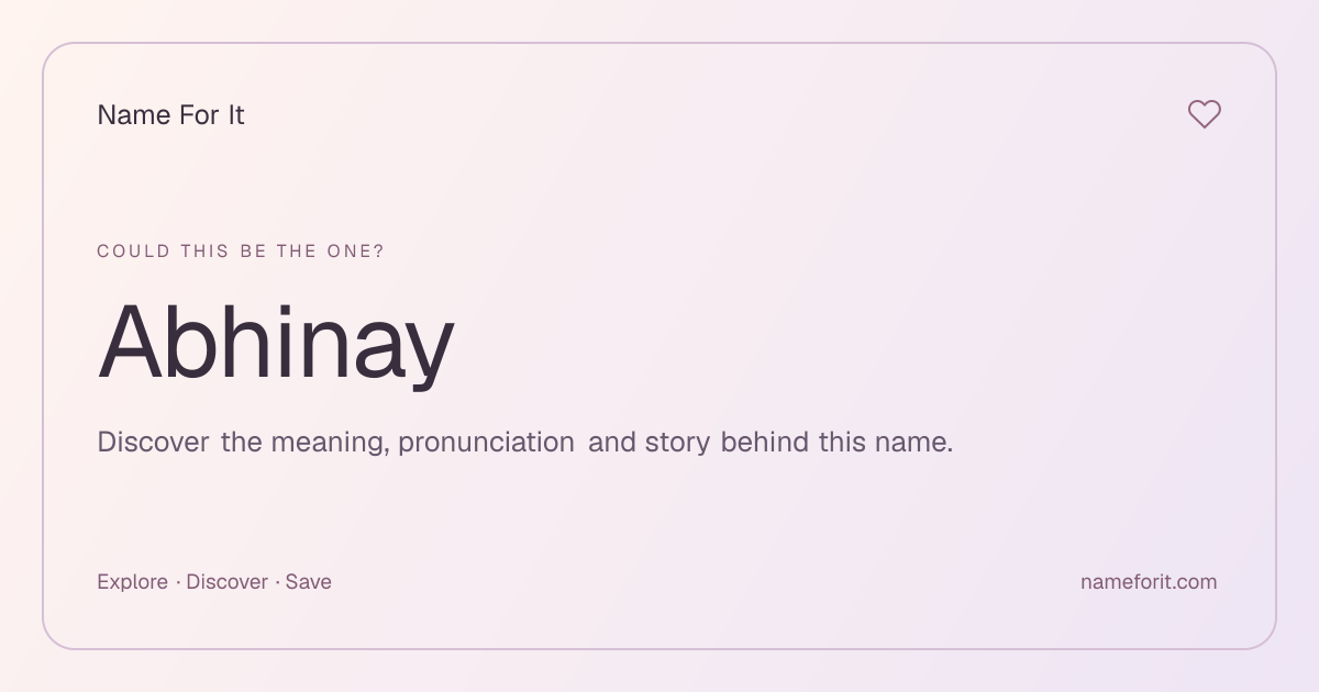Share preview for Name For It