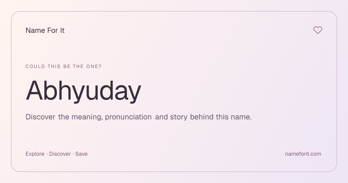Share preview for Name For It