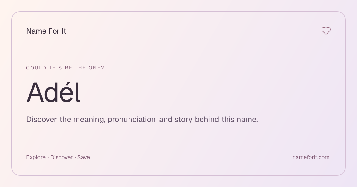 Share preview for Name For It
