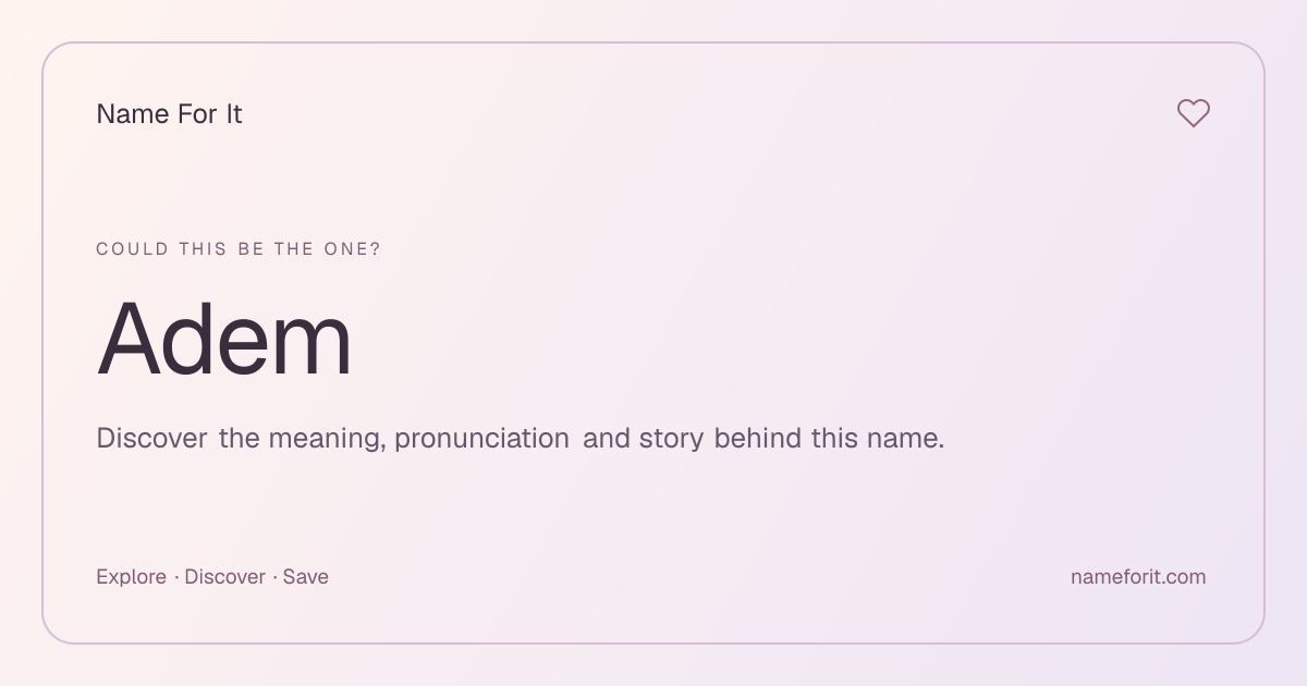 Share preview for Name For It