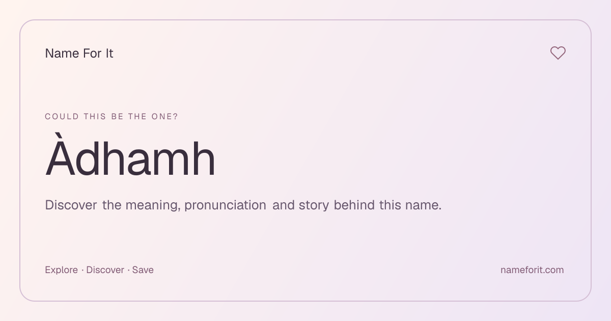 Share preview for Name For It
