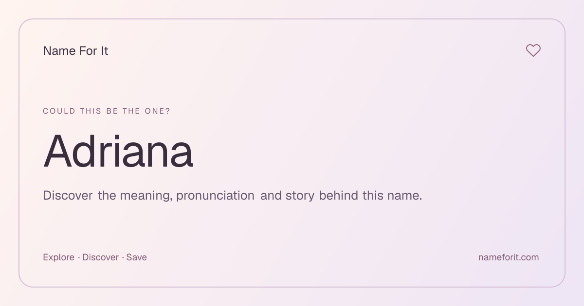 Share preview for Name For It