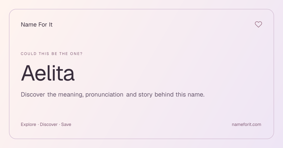 Share preview for Name For It