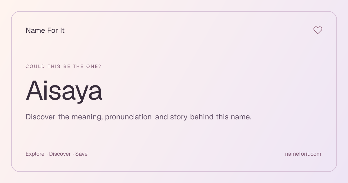 Share preview for Name For It
