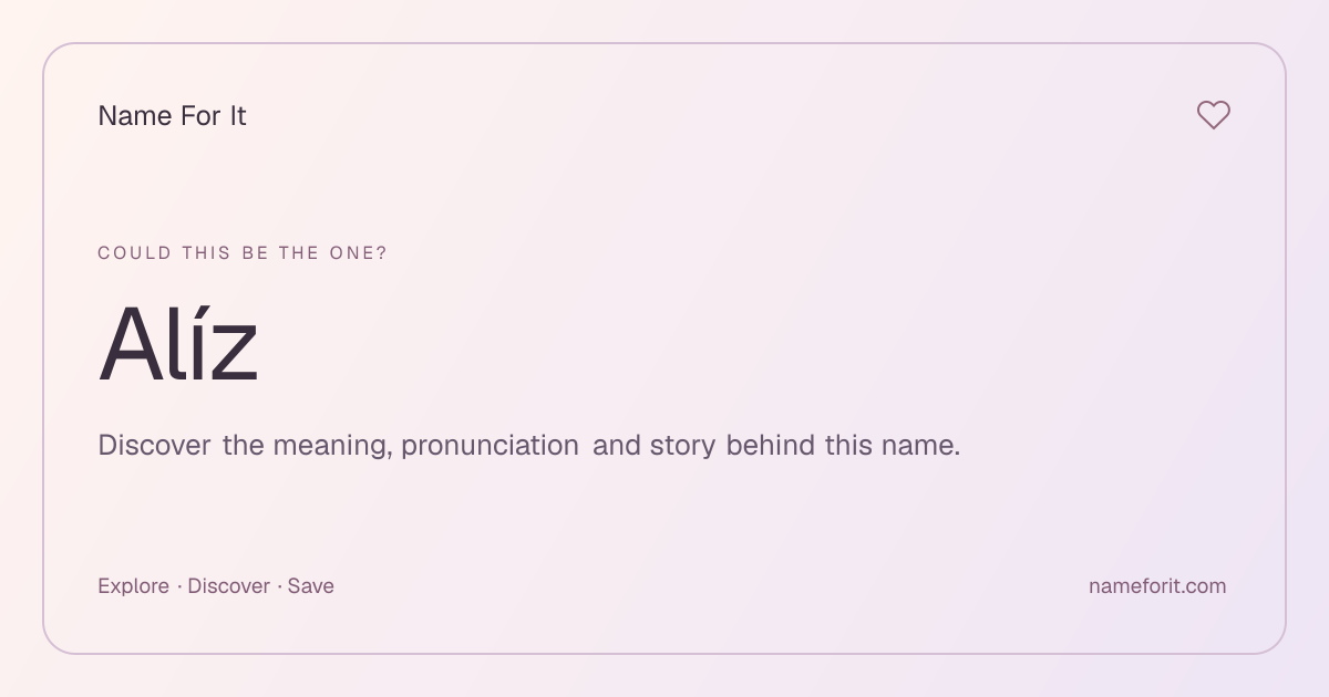 Share preview for Name For It