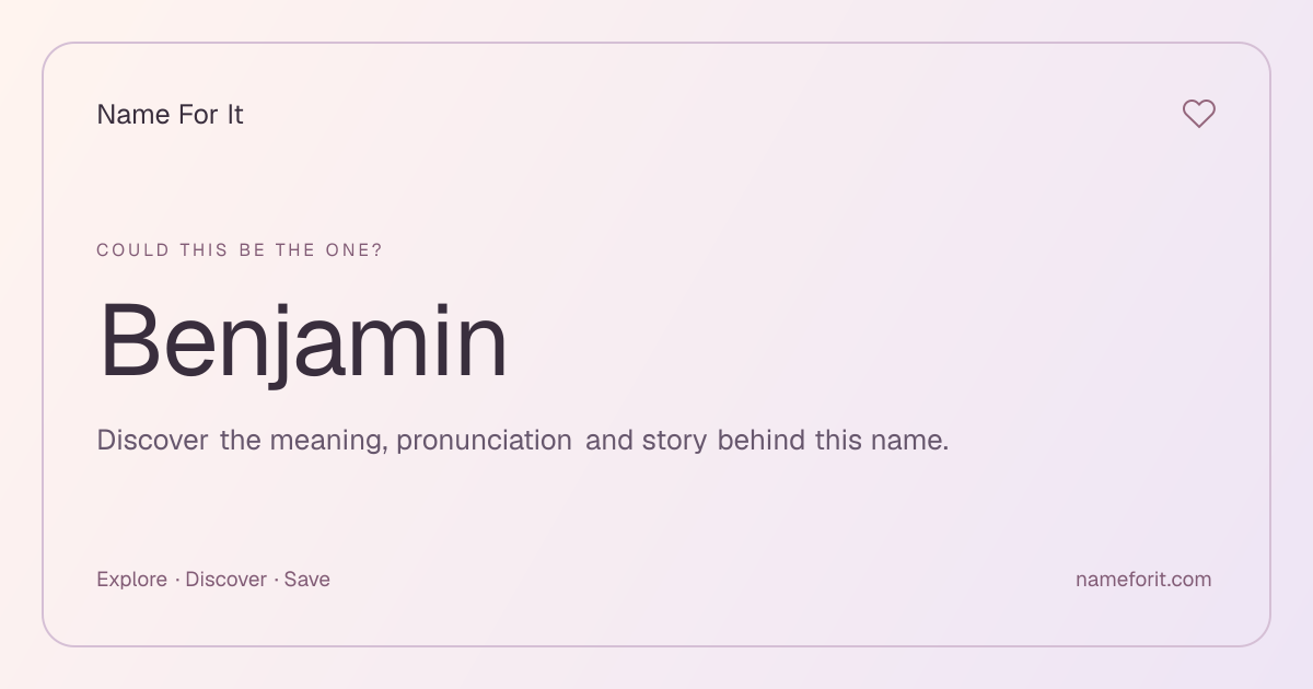 Share preview for Name For It