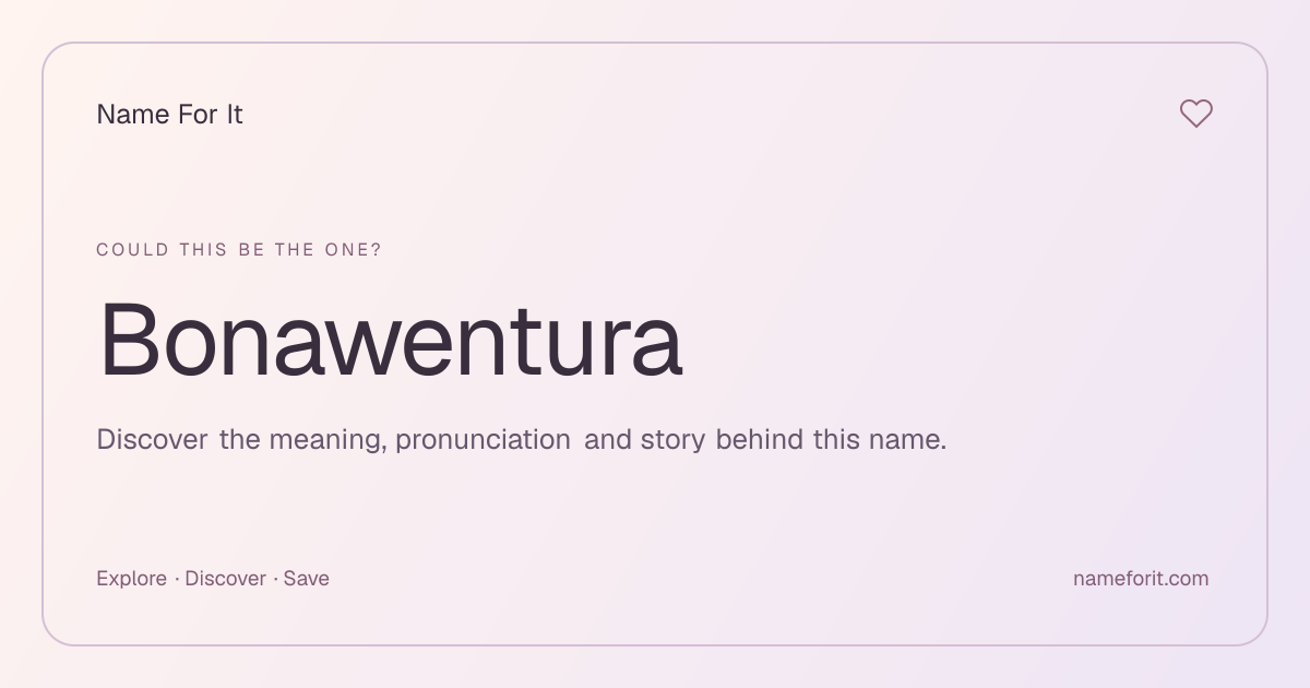 Share preview for Name For It