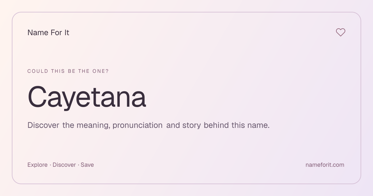 Share preview for Name For It