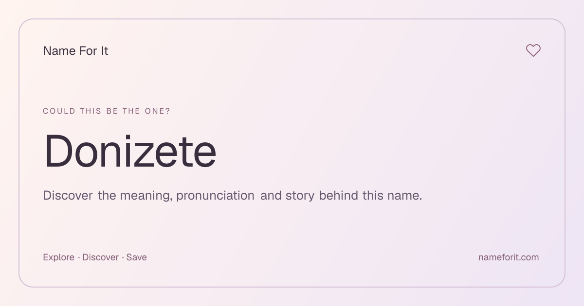 Share preview for Name For It