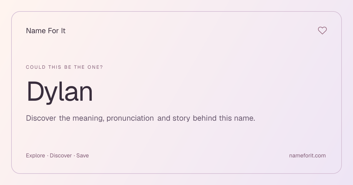 Share preview for Name For It