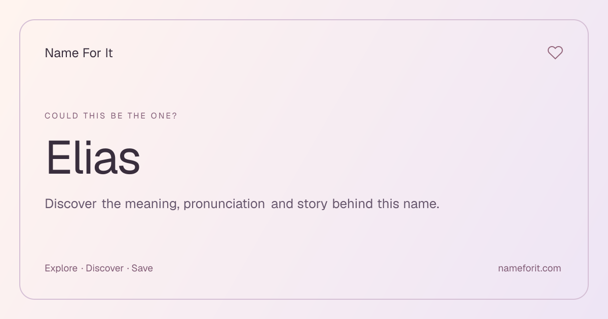 Share preview for Name For It
