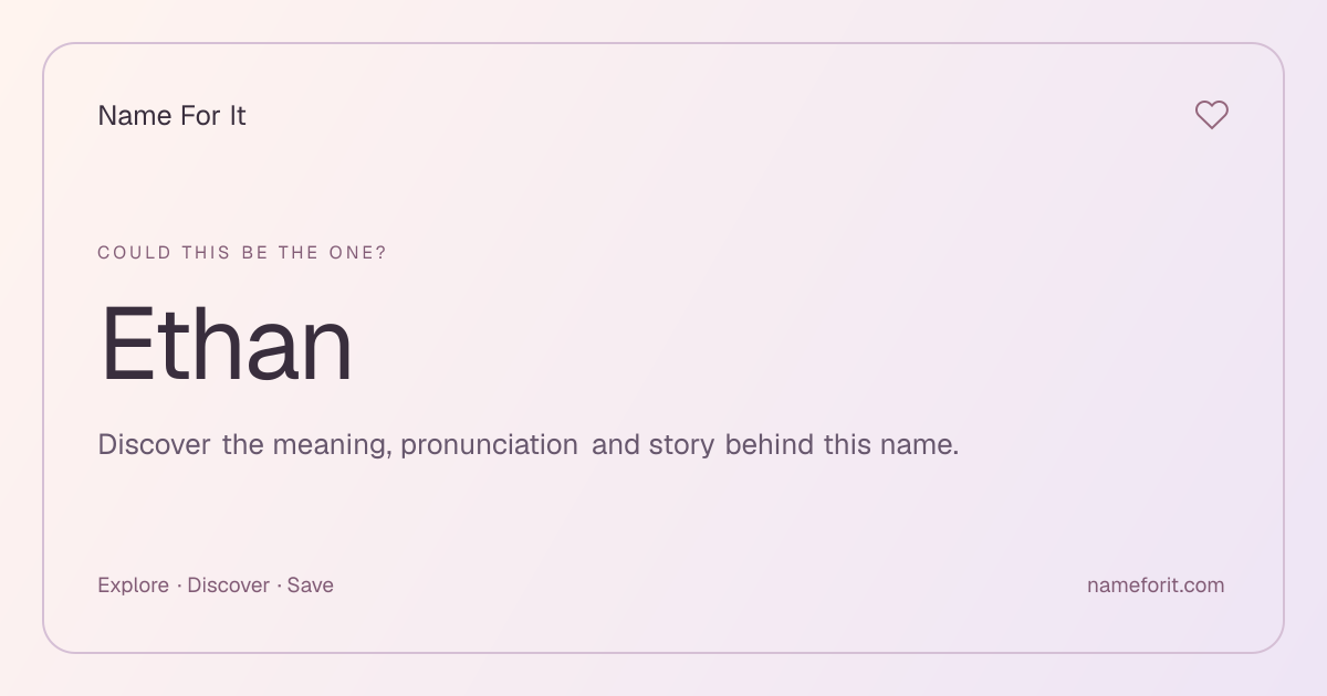 Share preview for Name For It